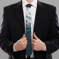 Himalaya Mountain Print Necktie