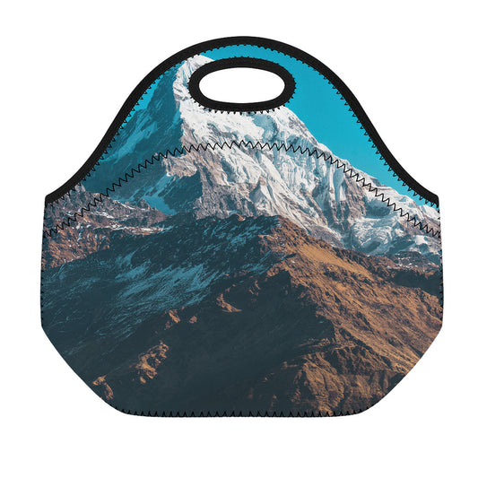 Himalaya Mountain Print Neoprene Lunch Bag