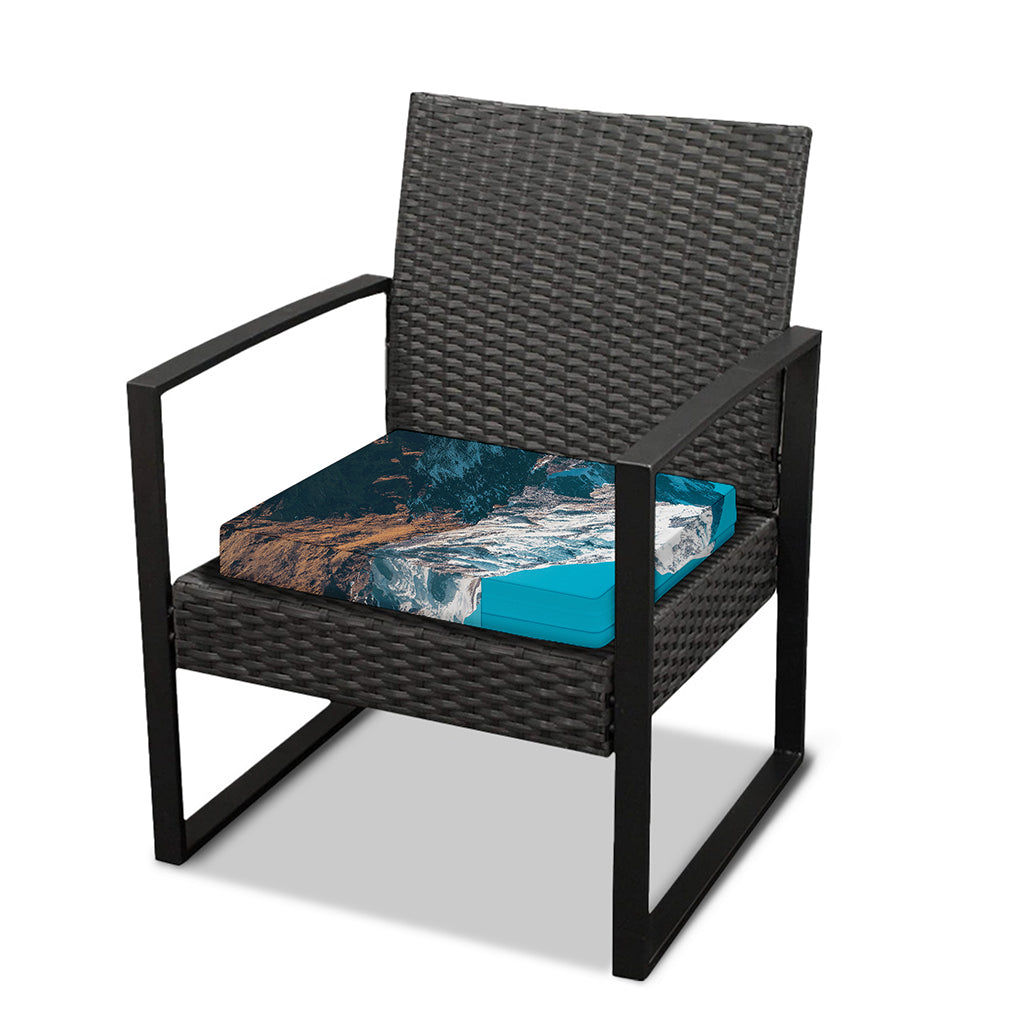 Himalaya Mountain Print Outdoor Seat Cushion Cover