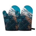 Himalaya Mountain Print Oven Mitts