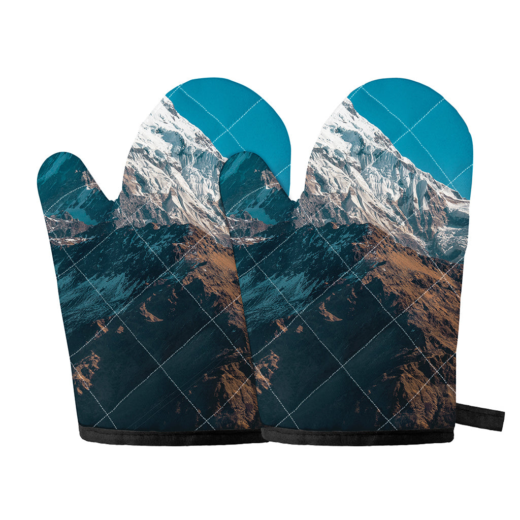 Himalaya Mountain Print Oven Mitts