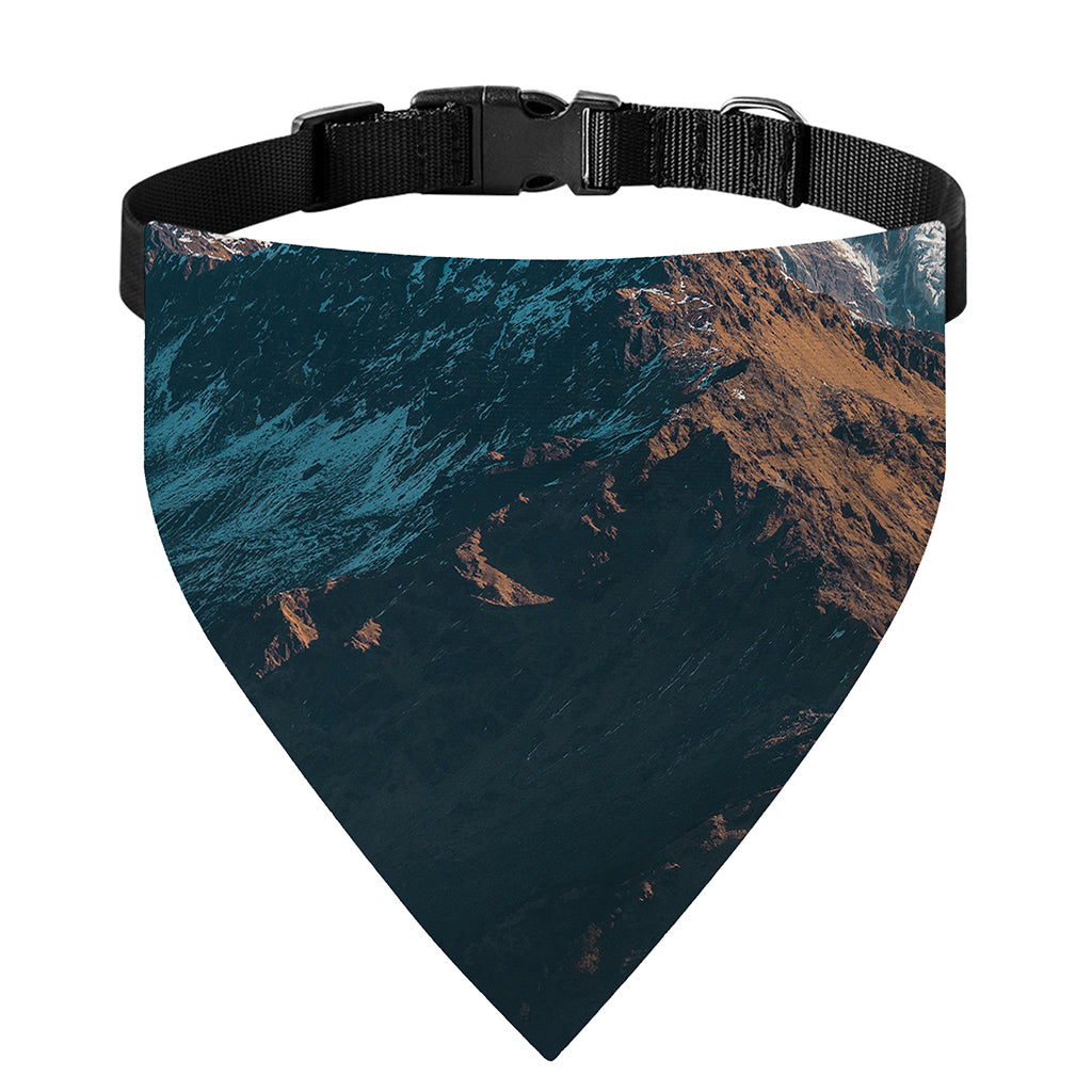 Himalaya Mountain Print Over The Collar Dog Bandana