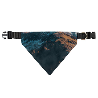 Himalaya Mountain Print Over The Collar Dog Bandana