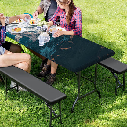 Himalaya Mountain Print Picnic Table Cover
