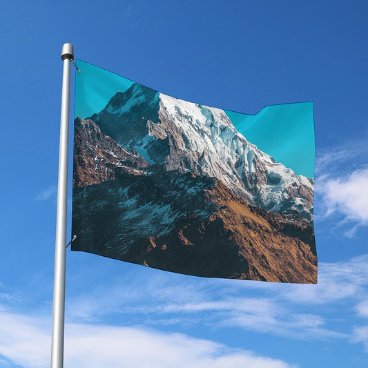 Himalaya Mountain Print Polyester Flag