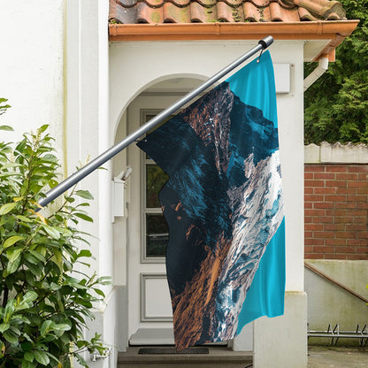 Himalaya Mountain Print Polyester Flag
