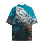 Himalaya Mountain Print Rayon Hawaiian Shirt