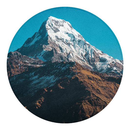 Himalaya Mountain Print Round Blanket