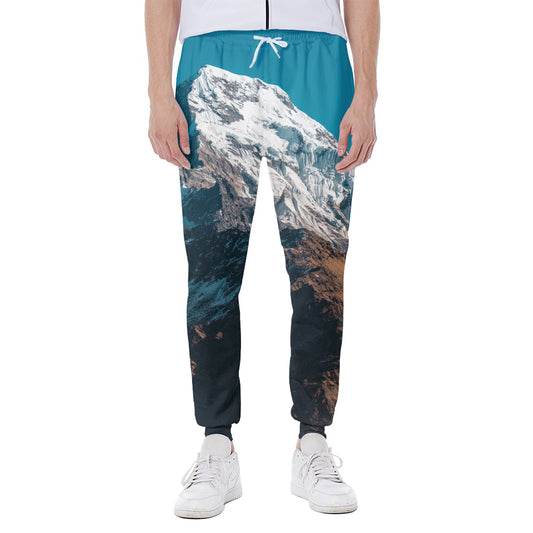 Himalaya Mountain Print Scuba Joggers