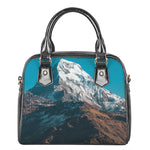 Himalaya Mountain Print Shoulder Handbag