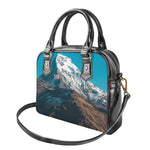 Himalaya Mountain Print Shoulder Handbag