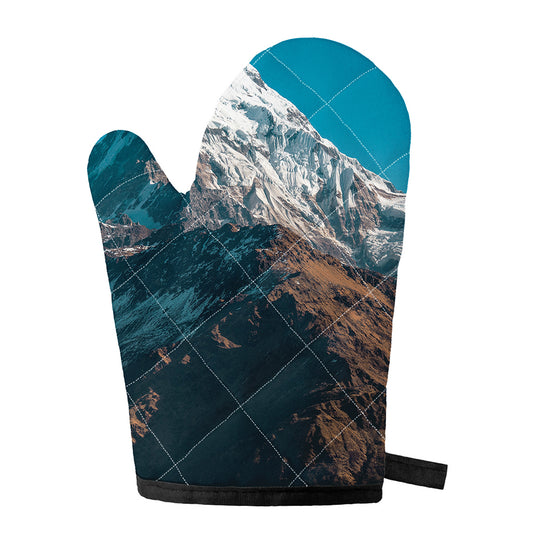 Himalaya Mountain Print Single Oven Mitt