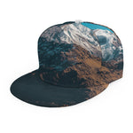 Himalaya Mountain Print Snapback Cap