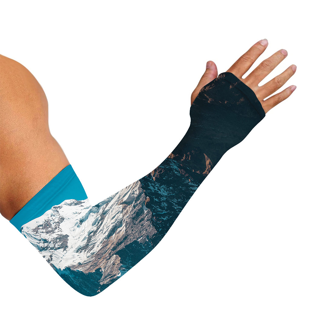 Himalaya Mountain Print Sun Protection Arm Sleeves
