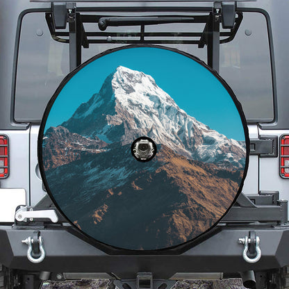 Himalaya Mountain Print Tire Cover With Camera Hole