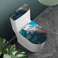 Himalaya Mountain Print Toilet Lid And Tank Cover Set