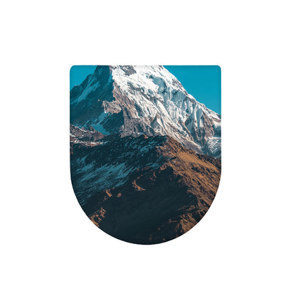 Himalaya Mountain Print Toilet Lid Cover