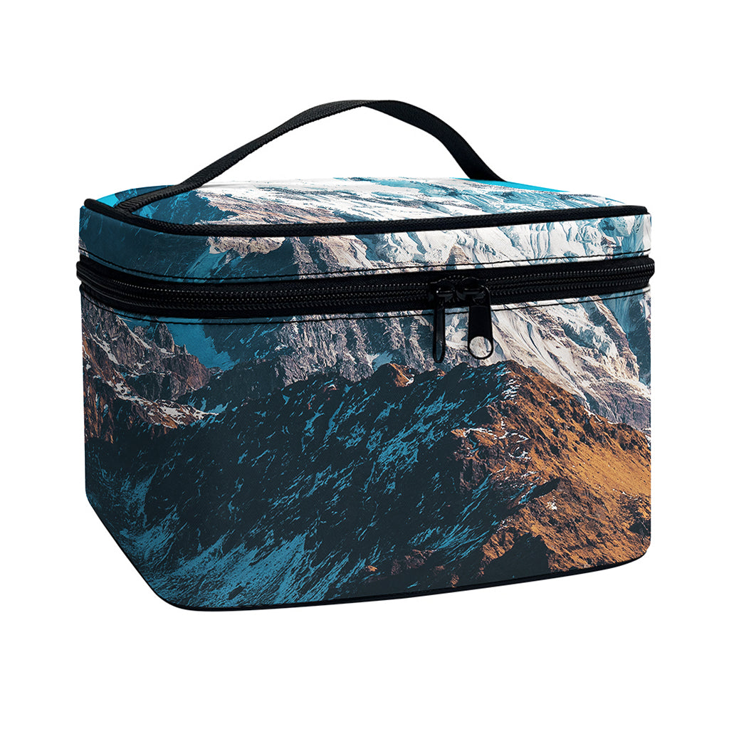 Himalaya Mountain Print Travel Makeup Bag