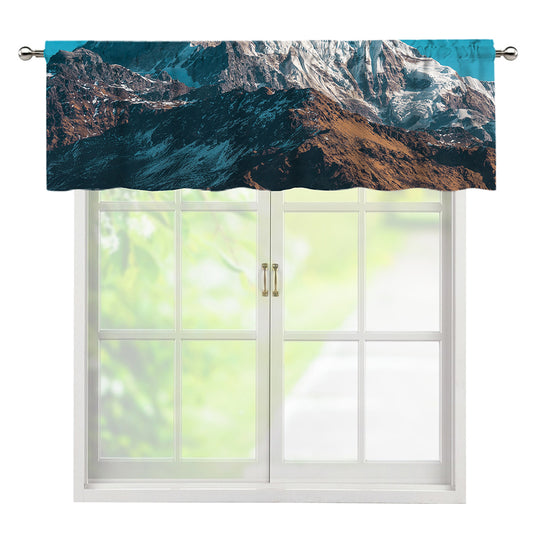 Himalaya Mountain Print Window Valance
