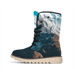 Himalaya Mountain Print Winter Boots