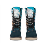 Himalaya Mountain Print Winter Boots
