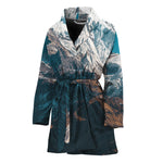 Himalaya Mountain Print Women's Bathrobe