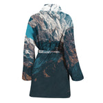 Himalaya Mountain Print Women's Bathrobe