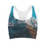 Himalaya Mountain Print Women's Sports Bra