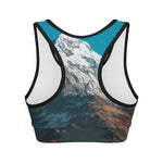 Himalaya Mountain Print Women's Sports Bra