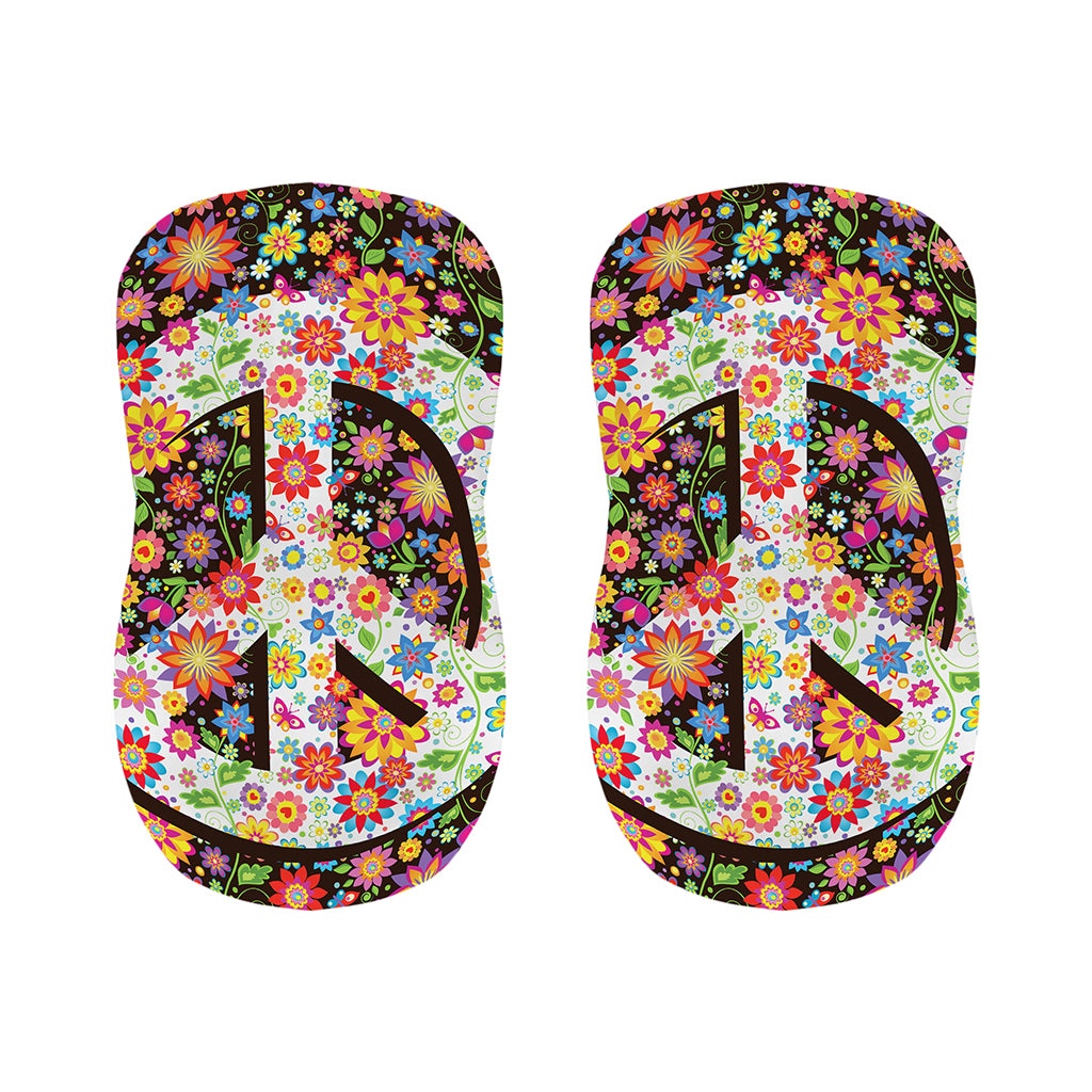 Hippie Flower Peace Sign Print Bar Stool Covers