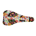 Hippie Flower Peace Sign Print Bicycle Seat Cover