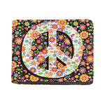 Hippie Flower Peace Sign Print Bifold Wallet