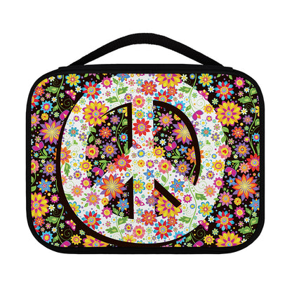 Hippie Flower Peace Sign Print Classic Bible Case