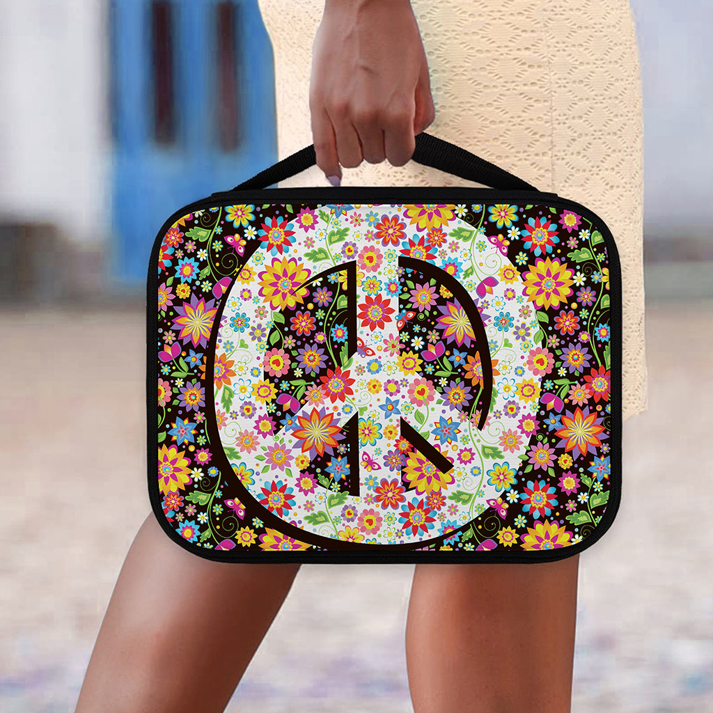 Hippie Flower Peace Sign Print Classic Bible Case