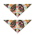 Hippie Flower Peace Sign Print Dog Bandana