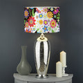 Hippie Flower Peace Sign Print Drum Lamp Shade