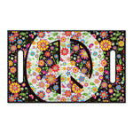 Hippie Flower Peace Sign Print Golf Cart Seat Cover