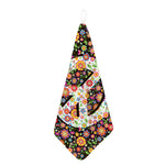 Hippie Flower Peace Sign Print Hand Towel