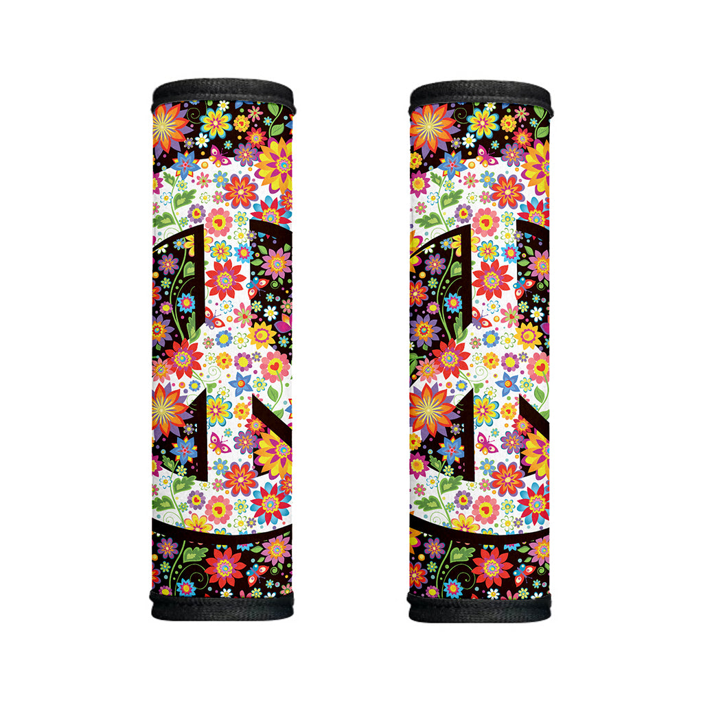 Hippie Flower Peace Sign Print Handle Covers