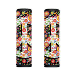 Hippie Flower Peace Sign Print Handle Covers