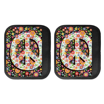 Hippie Flower Peace Sign Print Handle Covers