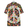 Hippie Flower Peace Sign Print Hawaiian Shirt