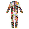 Hippie Flower Peace Sign Print Jumpsuit