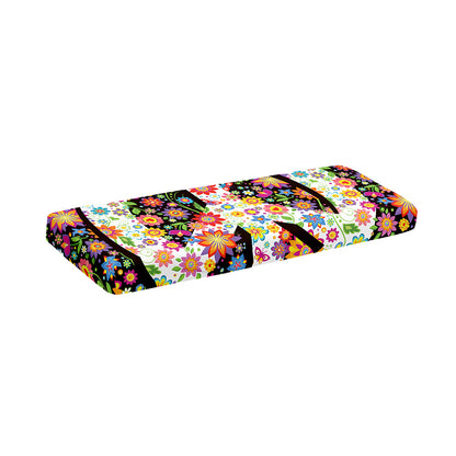 Hippie Flower Peace Sign Print Piano Keyboard Cover