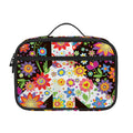 Hippie Flower Peace Sign Print Portable Lunch Bag