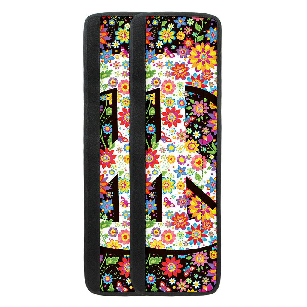 Hippie Flower Peace Sign Print Refrigerator Handle Covers