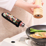 Hippie Flower Peace Sign Print Skillet Handle Cover