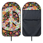 Hippie Flower Peace Sign Print Waterproof Car Seat Cover