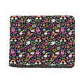 Hippie Peace Sign And Love Pattern Print Bifold Wallet