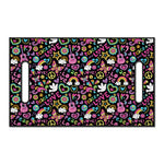 Hippie Peace Sign And Love Pattern Print Golf Cart Seat Cover